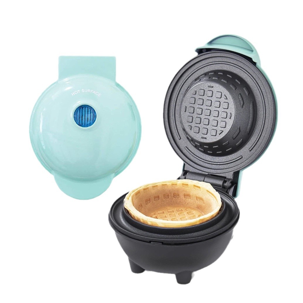 Mini Waffle Maker Machine - Mini Wafelkom Maker Elektrische Anti-aanbak Ontbijt