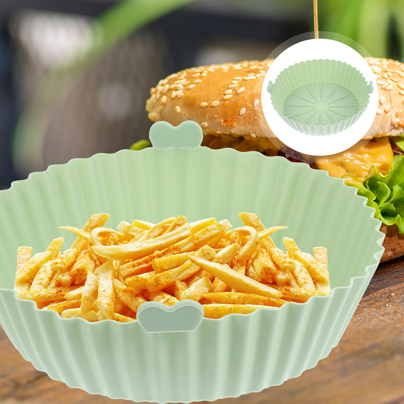 Airfryermat, huishoudelijke si - Air Fryer Silicone Pot Liner recensie en prijs